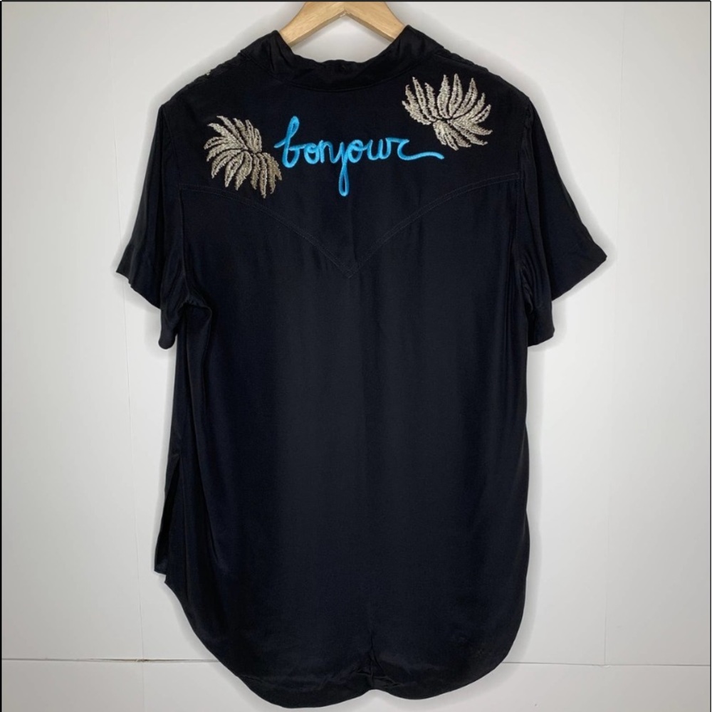 Cinq à Sept Bridget Embroidered Bonjour Top Medium
